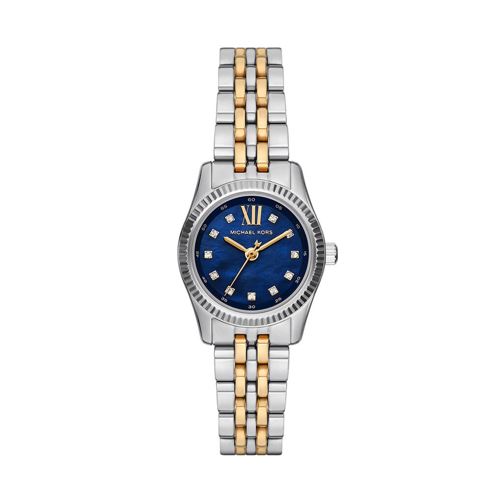 Montre Michael Kors Petite Lexington Bleu - Montres &eacute;tanches Femme | Histoire d&rsquo;Or