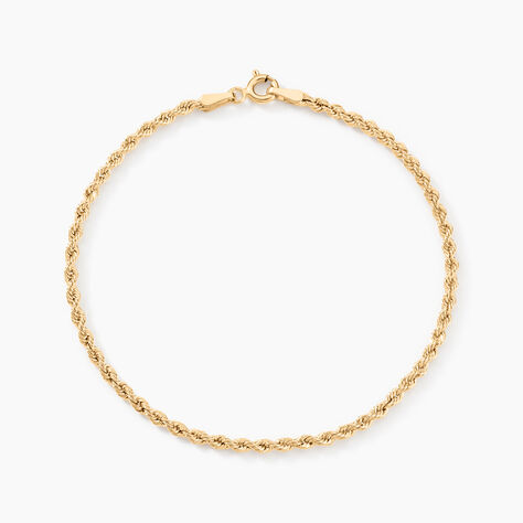 Bracelet Cordelia Maille Corde Or Jaune - Bracelets maille Femme | Histoire d&rsquo;Or