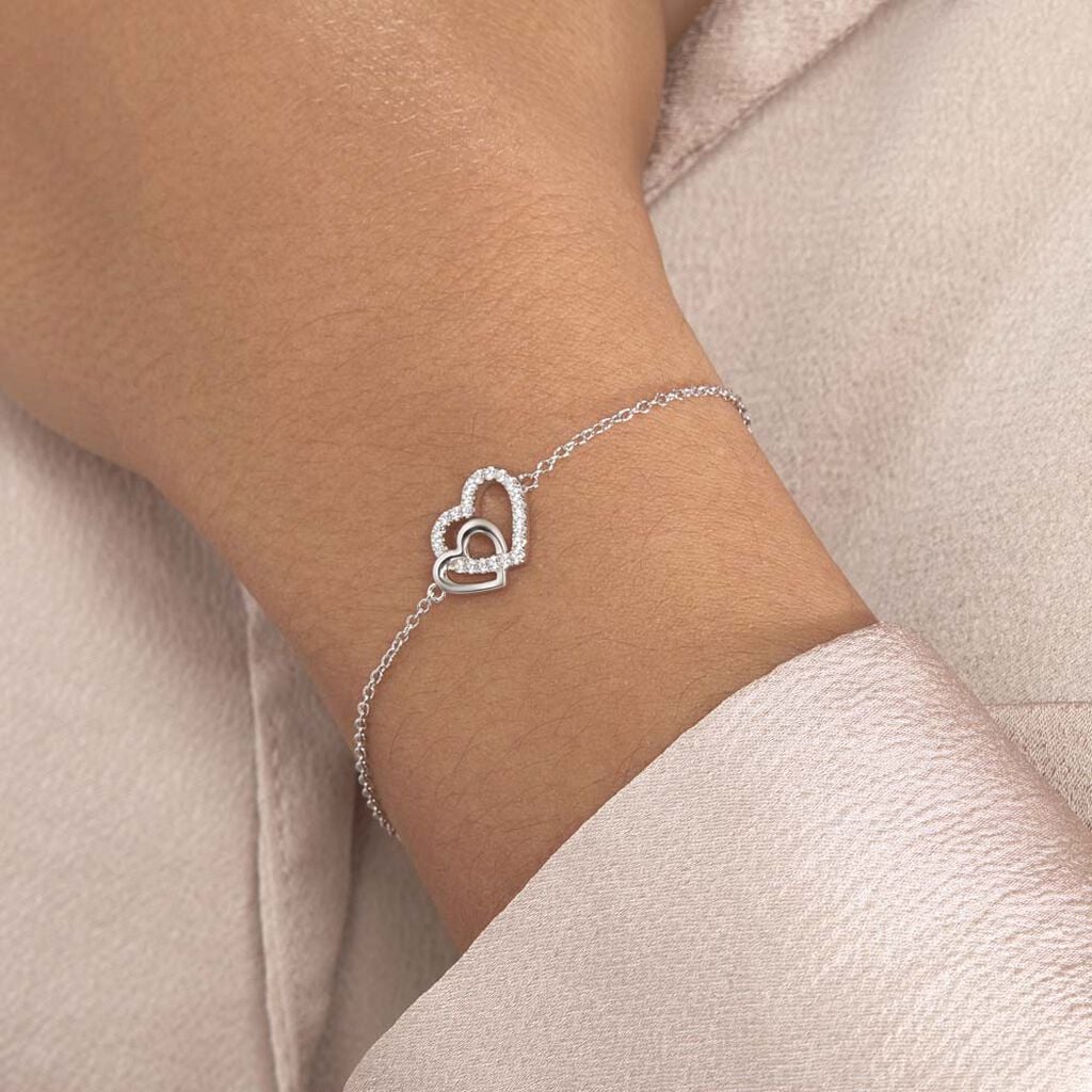 Bracelet Donatiane Argent Blanc Oxyde De Zirconium - Bracelets Pierre Femme | Histoire d&rsquo;Or