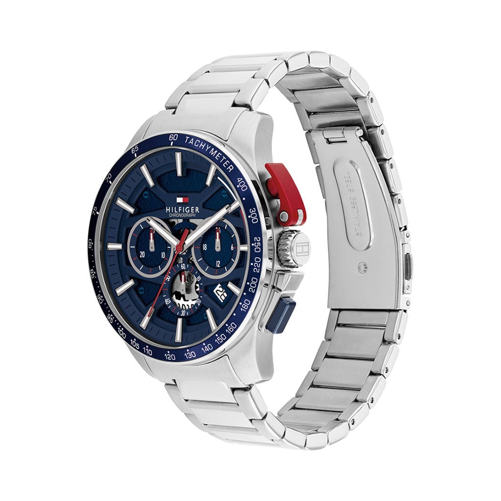Montre Tommy Hilfiger Bank Bleu - Montres chronographes Homme | Histoire d&rsquo;Or