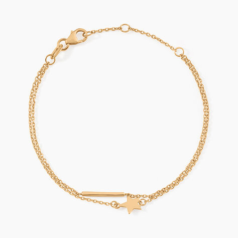 Bracelet Theodora Plaqu&eacute; Or Jaune - Bracelets fantaisie Femme | Histoire d&rsquo;Or