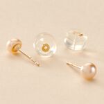 Fermoir Boucle D'oreille Silicone Or Jaune - Collection classique Famille | Histoire d&rsquo;Or