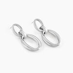 Boucles D'oreilles Pendantes Zeilah Acier Blanc - Boucles d'oreilles pendantes Femme | Histoire d&rsquo;Or