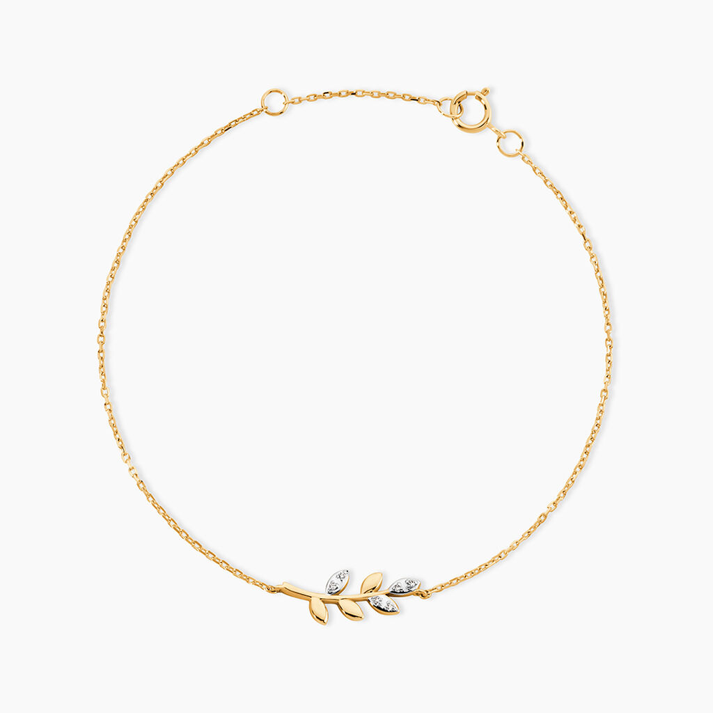 Bracelet Palmiro Or Jaune Diamant - Bracelets Boheme Femme | Histoire d&rsquo;Or