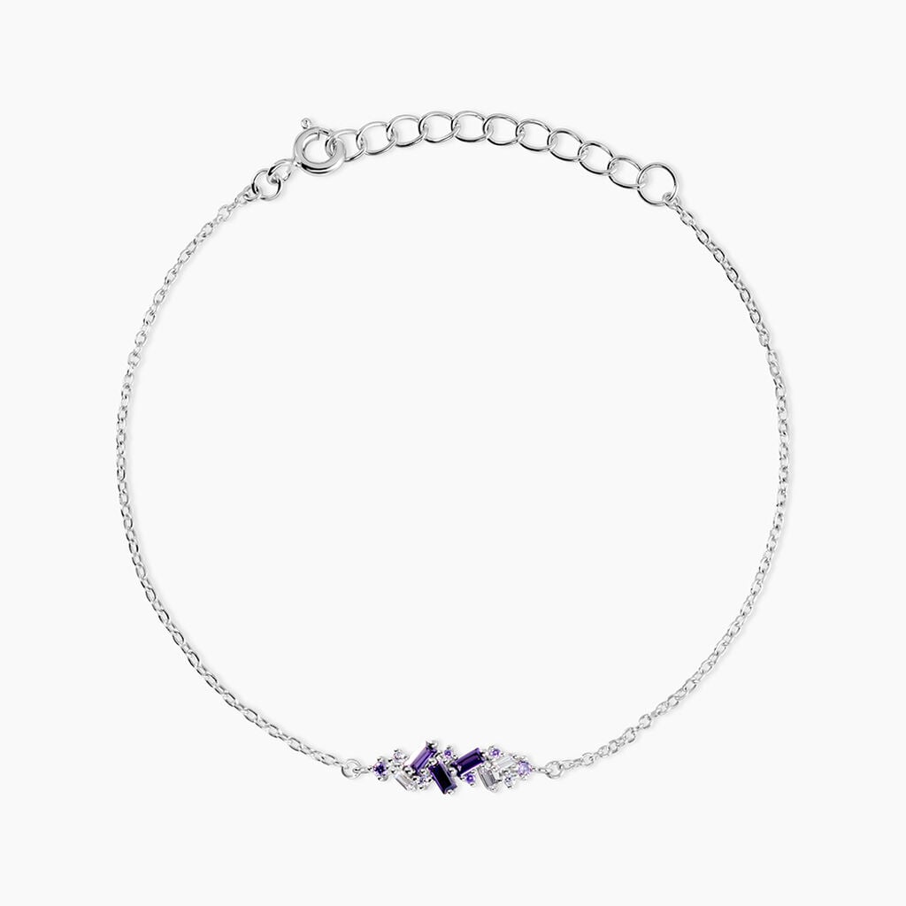 Bracelet Rio Argent Blanc Oxyde De Zirconium - Bracelets Pierre Femme | Histoire d&rsquo;Or