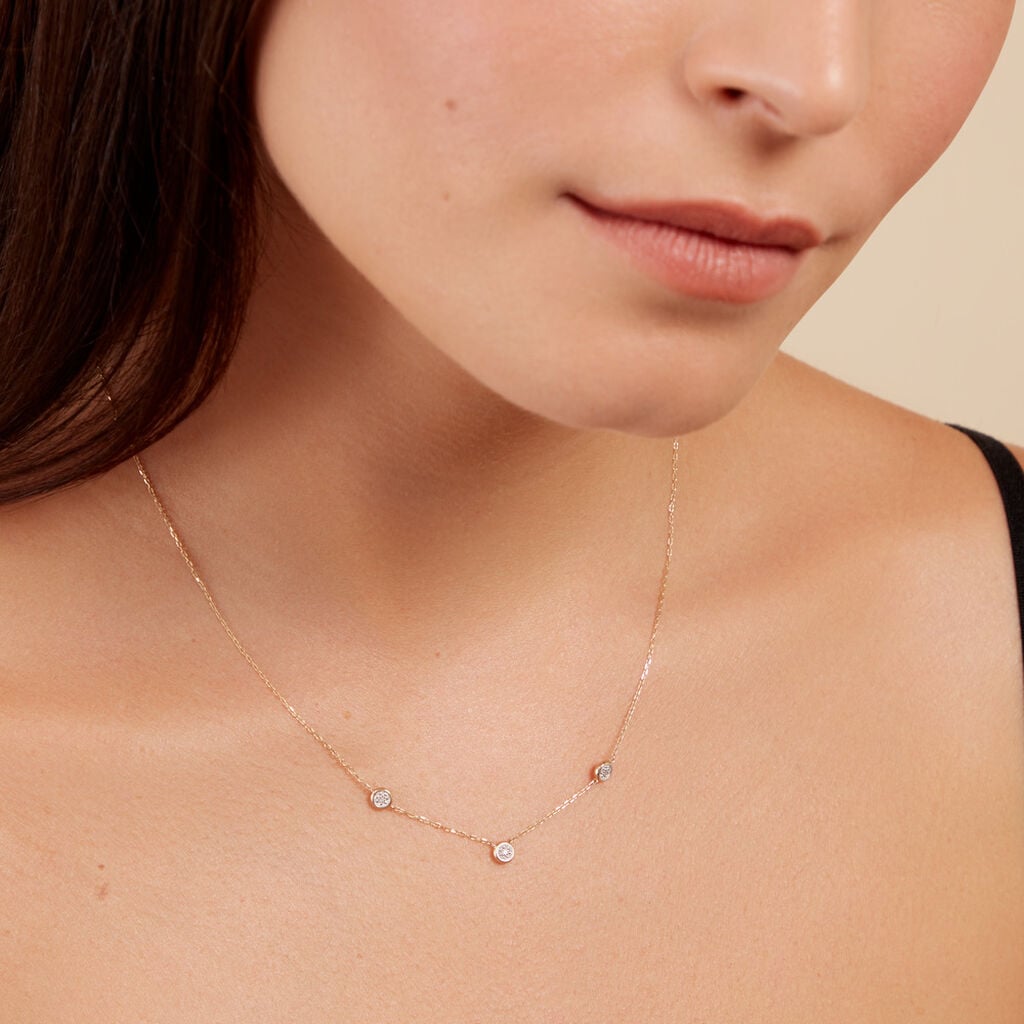 Collier Mon Premier Diamant Or Jaune Diamant - Bijoux Pierres Pr&eacute;cieuses Femme | Histoire d&rsquo;Or