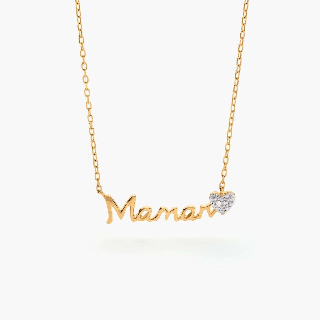 Collier Mihangel Or Jaune Diamant - Bijoux Pierres Pr&eacute;cieuses Femme | Histoire d&rsquo;Or