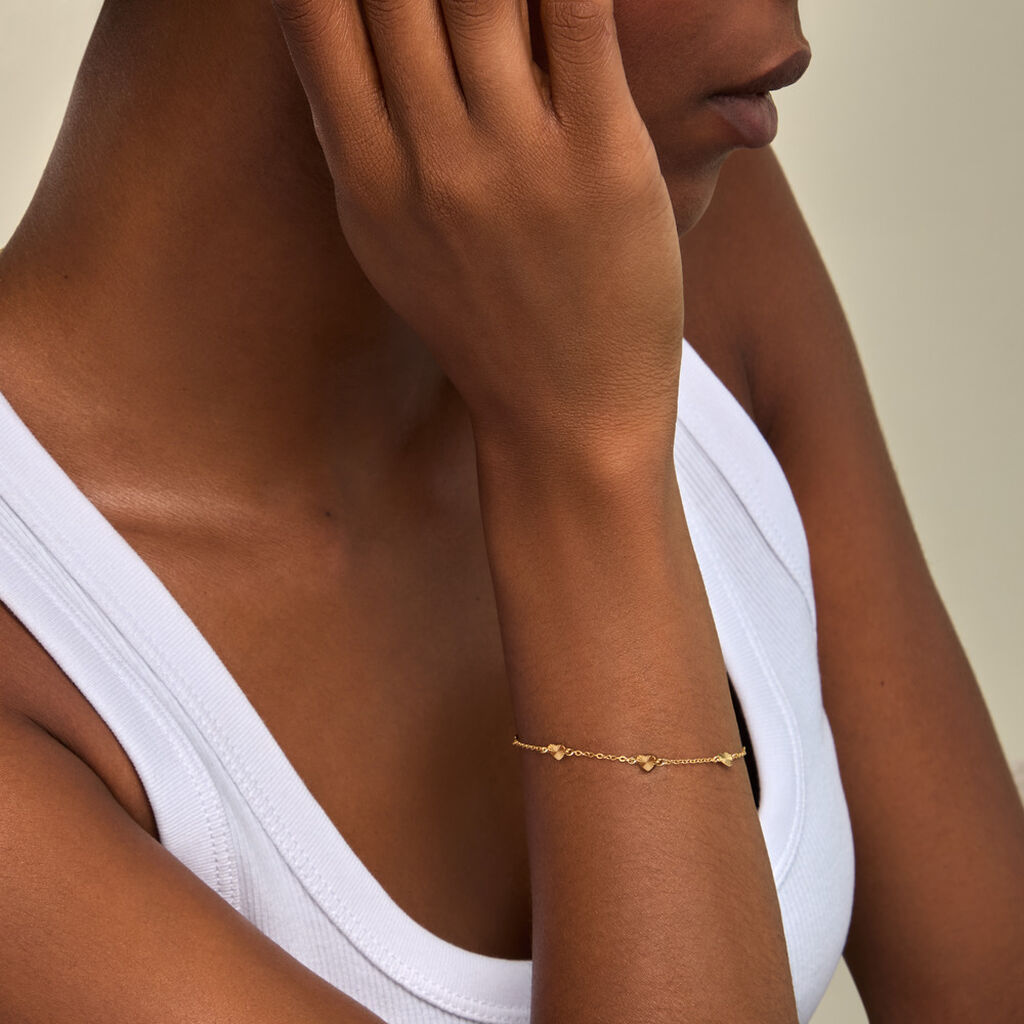 Bracelet Vainui Argent Dor&eacute; A L'Or 750/1000 - Bijoux sans pierre Femme | Histoire d&rsquo;Or
