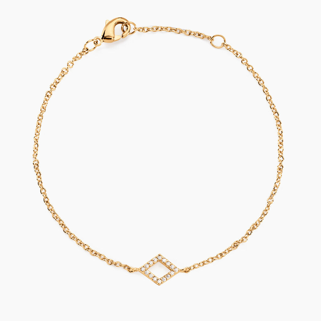 Bracelet Brody Plaqu&eacute; Or Jaune Oxydes De Zirconium - Bracelets Pierre Femme | Histoire d&rsquo;Or