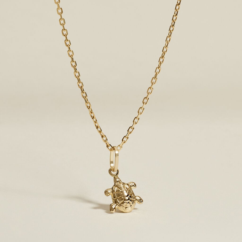 Pendentif Kalinka Tortue Or Jaune - Anniversaire Famille | Histoire d&rsquo;Or