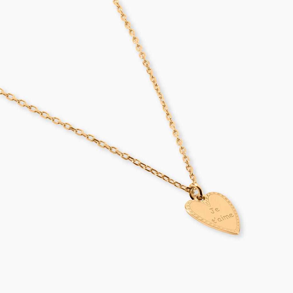 Collier Romance Plaqu&eacute; Or Jaune - S&eacute;lection demoiselle d'honneur Femme | Histoire d&rsquo;Or