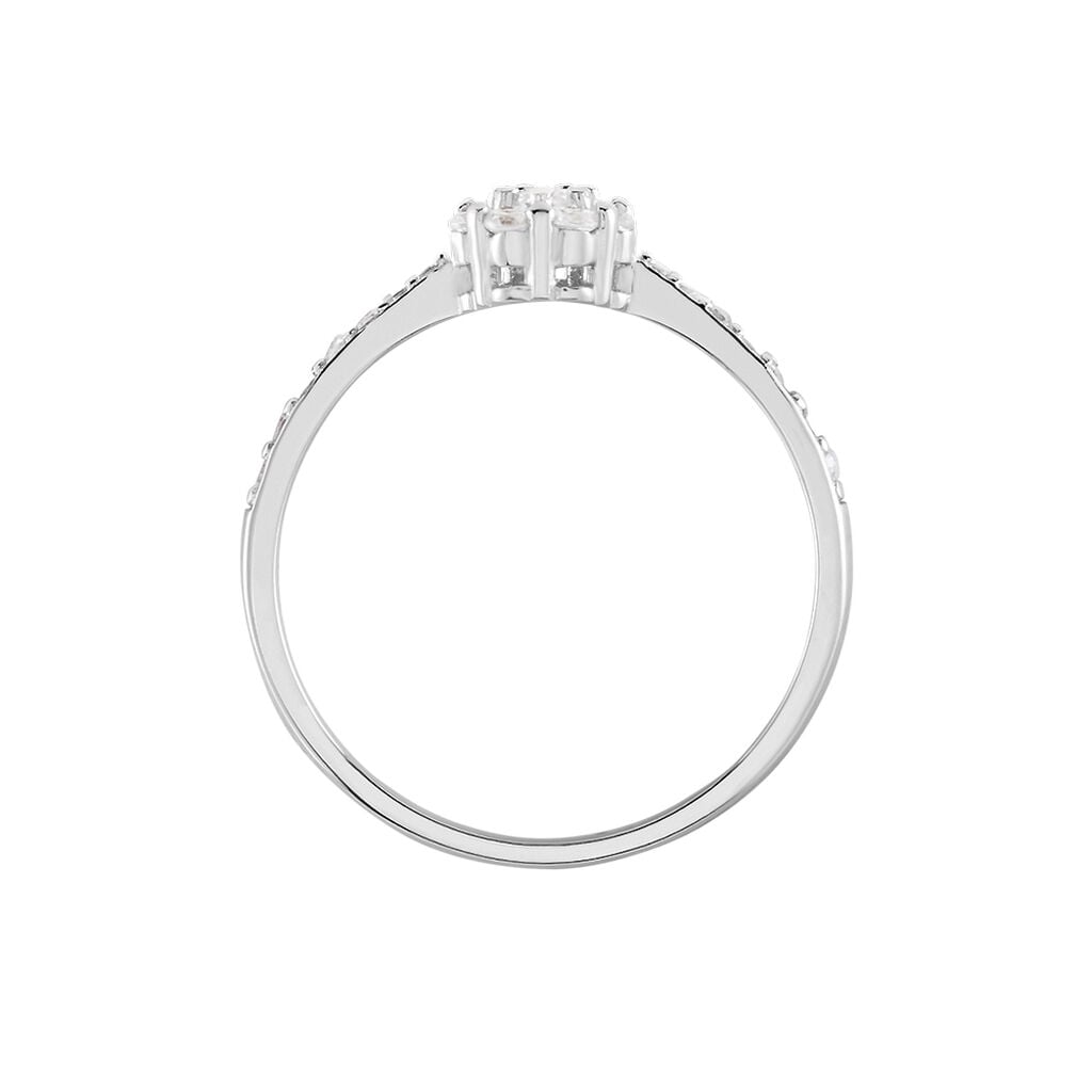 Bague Firmin Argent Blanc Oxyde De Zirconium - Bagues avec pierre Femme | Histoire d&rsquo;Or