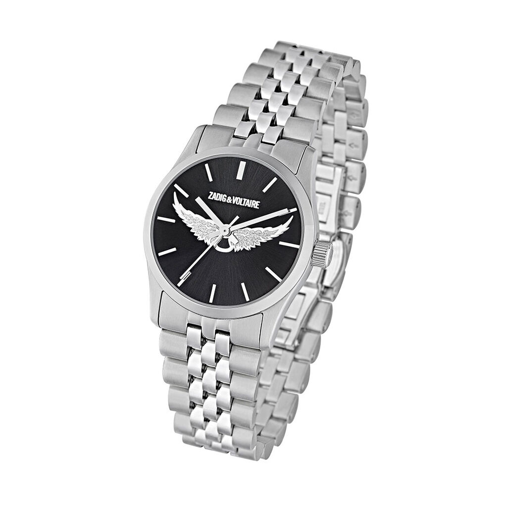 Montre Zadig Et Voltaire Zadig 3 Noir - Montres &eacute;tanches Femme | Histoire d&rsquo;Or