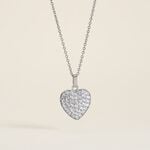 Pendentif Amelot Argent Blanc Oxyde De Zirconium - Pendentifs empierr&eacute;s Femme | Histoire d&rsquo;Or