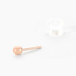 Boucles D'oreilles Puces Or Rose Fidelia - Clous d'oreilles Femme | Histoire d&rsquo;Or