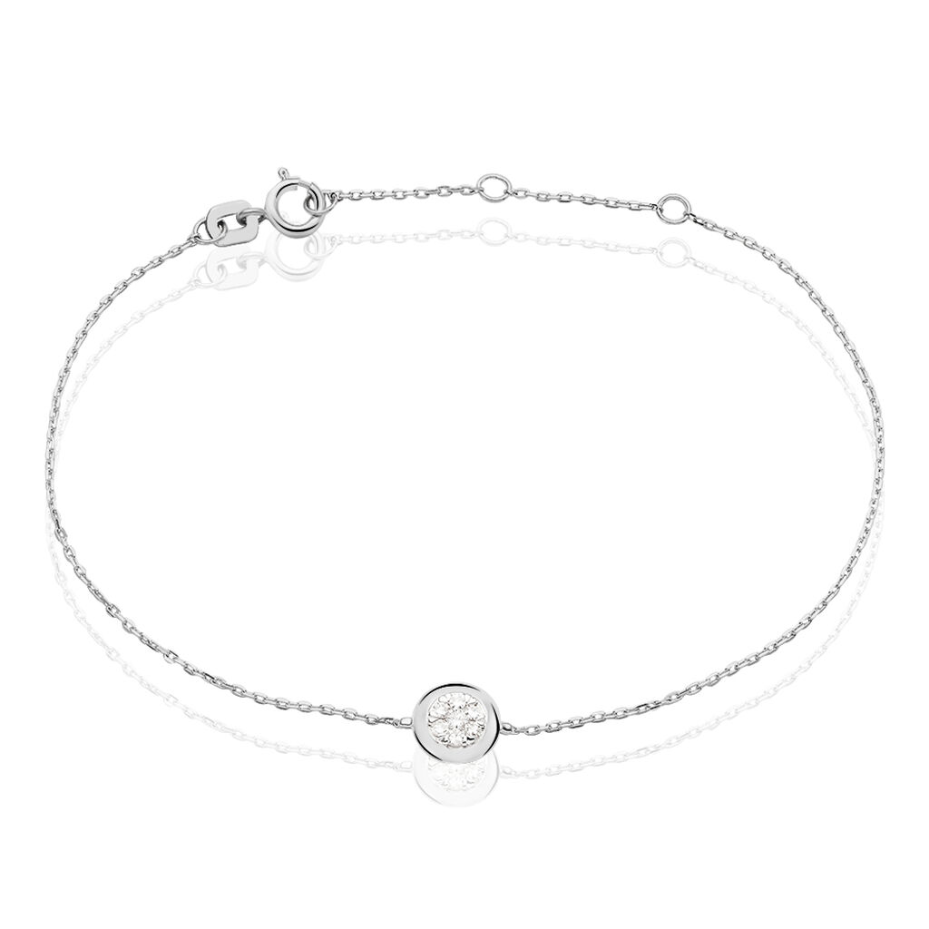 Bracelet Hajila Or Blanc Diamant - Bracelets Pierre Femme | Histoire d&rsquo;Or