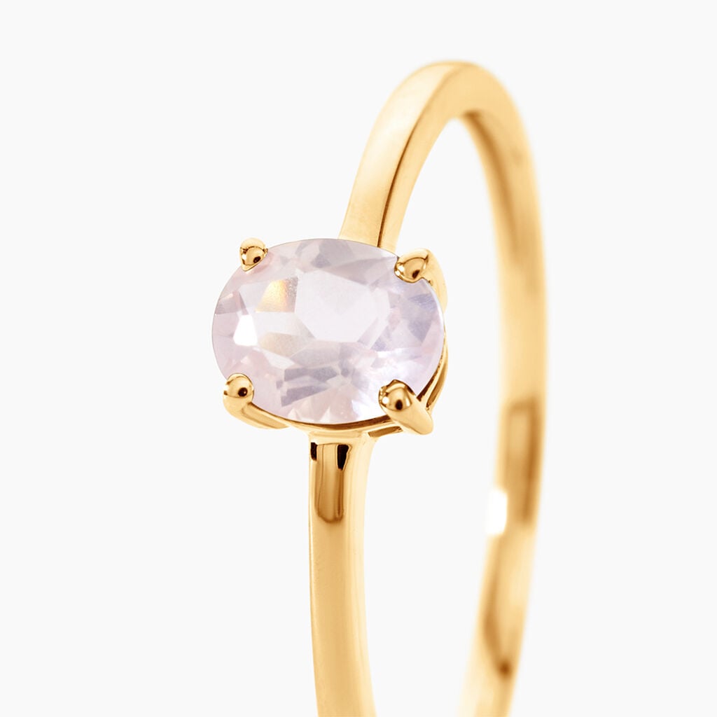 Bague Valentino Or Jaune Quartz - Bagues de fian&ccedil;ailles ovale Femme | Histoire d&rsquo;Or