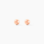 Boucles D'oreilles Puces Fidelia Boule Or Rose - Clous d'oreilles Femme | Histoire d&rsquo;Or
