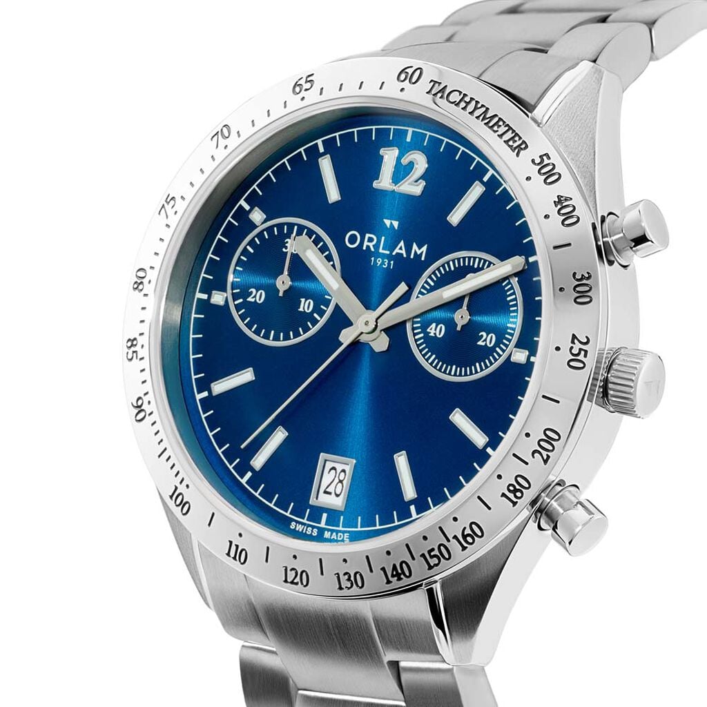 Montre Orlam Legende Bleu London - Montres suisses Homme | Histoire d&rsquo;Or