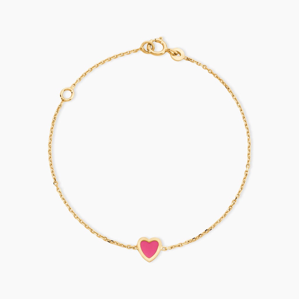 Bracelet Dulcie Coeur Or Jaune Nacre - Bracelets Pierre Enfant | Histoire d&rsquo;Or