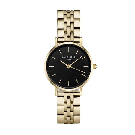 Montre Rosefield The Small Edit Noir - Montres &eacute;tanches Femme | Histoire d&rsquo;Or