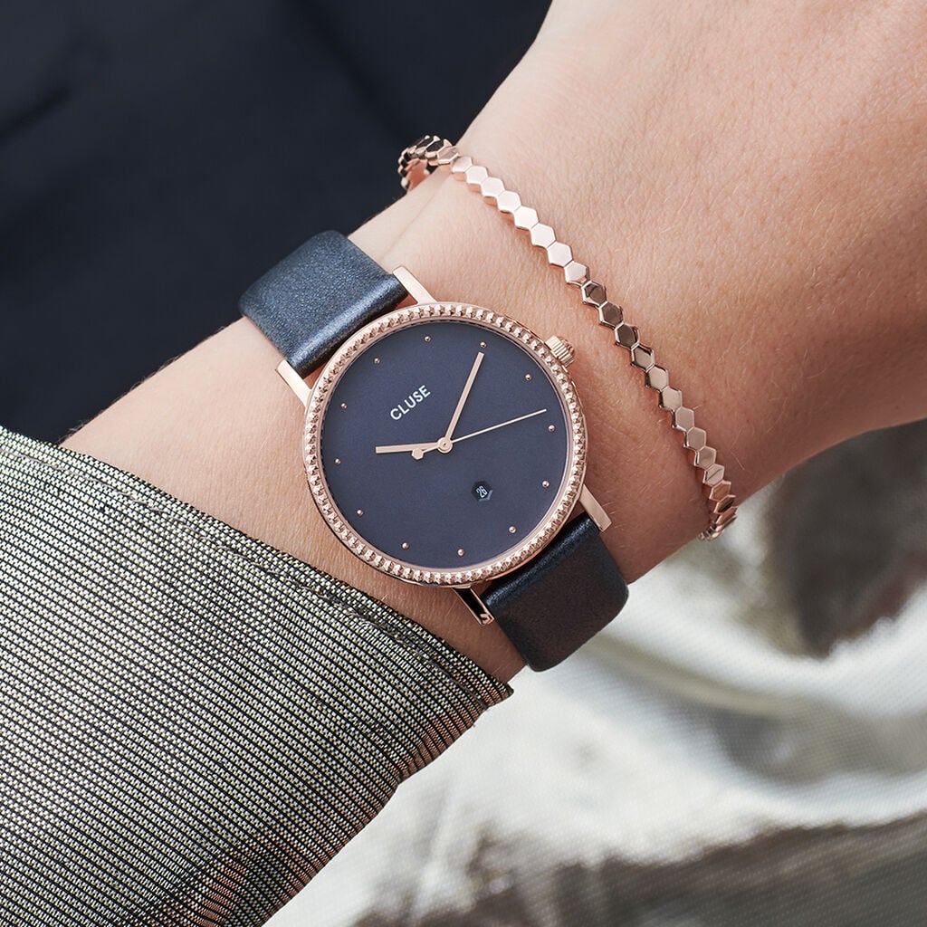 Montre Cluse Le Couronnement Gris - Montres &eacute;tanches Femme | Histoire d&rsquo;Or