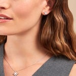 Boucles D'oreilles Puces Rhoda Argent Blanc Perle De Culture Oxyde - Boucles d'oreilles fantaisie Femme | Histoire d&rsquo;Or