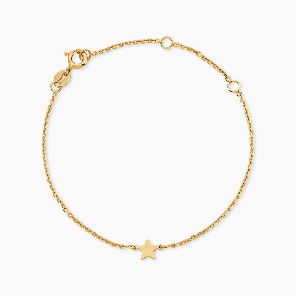 Bracelet Tinia Argent Dor&eacute; A L'Or 750/1000 - Bracelets fantaisie Femme | Histoire d&rsquo;Or