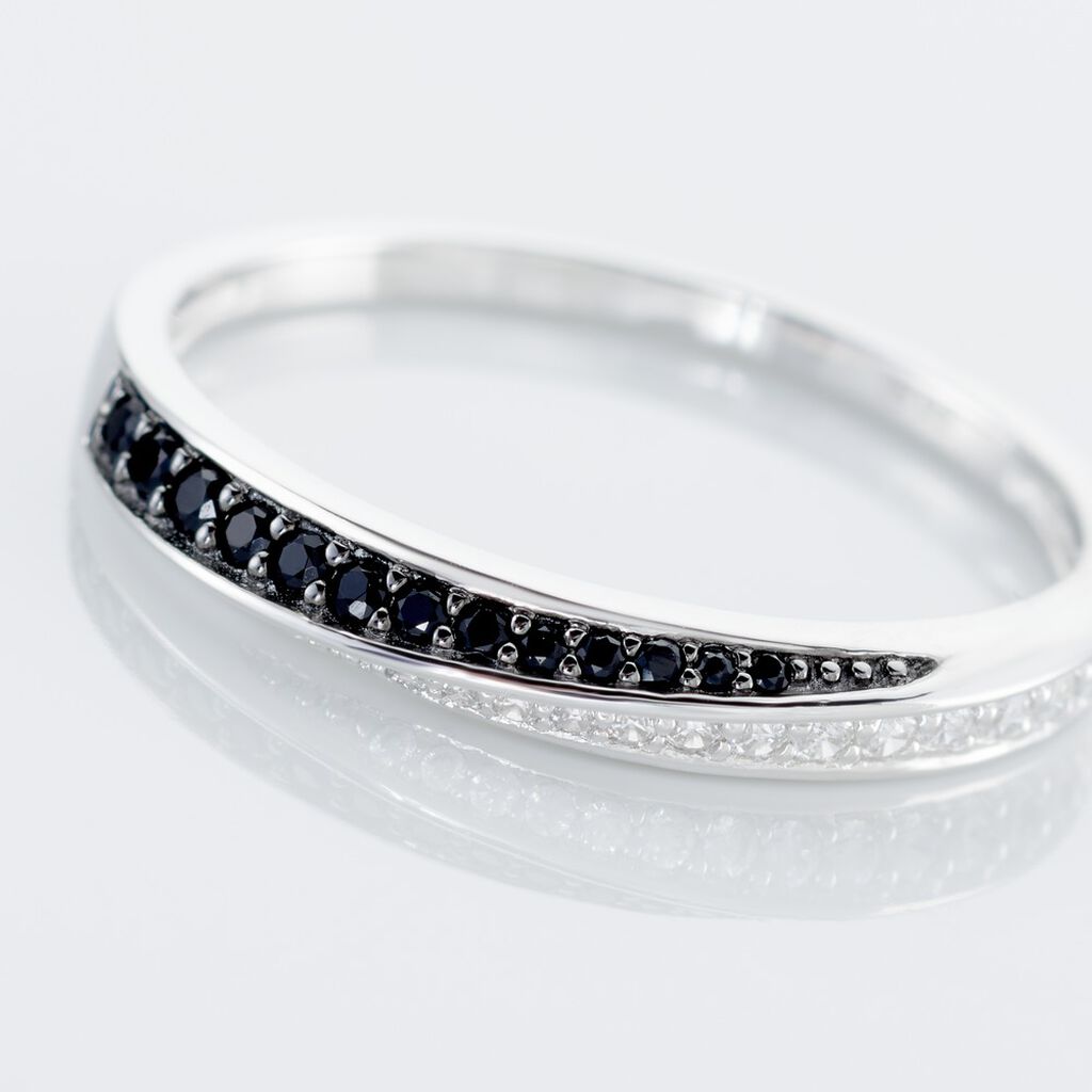 Bague Argent Blanc Agoston Oxydes De Zirconium - Bagues avec pierre Femme | Histoire d&rsquo;Or