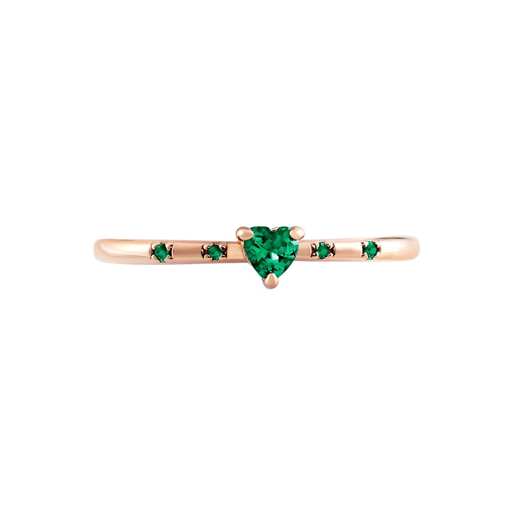 Bague Gemmie Argent Rose Oxyde De Zirconium - Bagues de promesse Femme | Histoire d&rsquo;Or