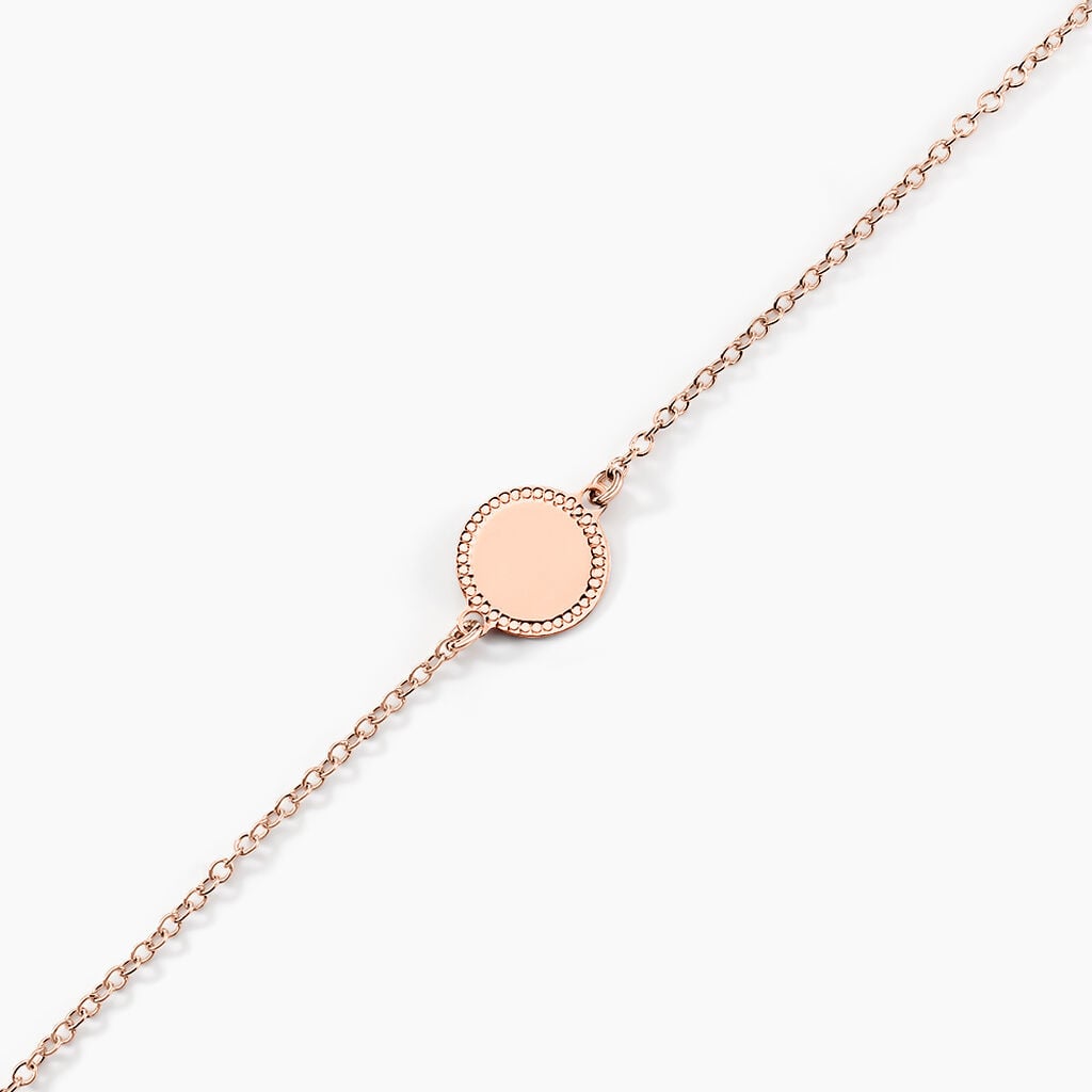 Bracelet Tam Argent Rose - Bracelets Medailles Femme | Histoire d&rsquo;Or