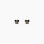 Boucles D'oreilles Puces Or Jaune Oxydes De Zirconium - Boucles d'oreilles empierr&eacute;es Femme | Histoire d&rsquo;Or