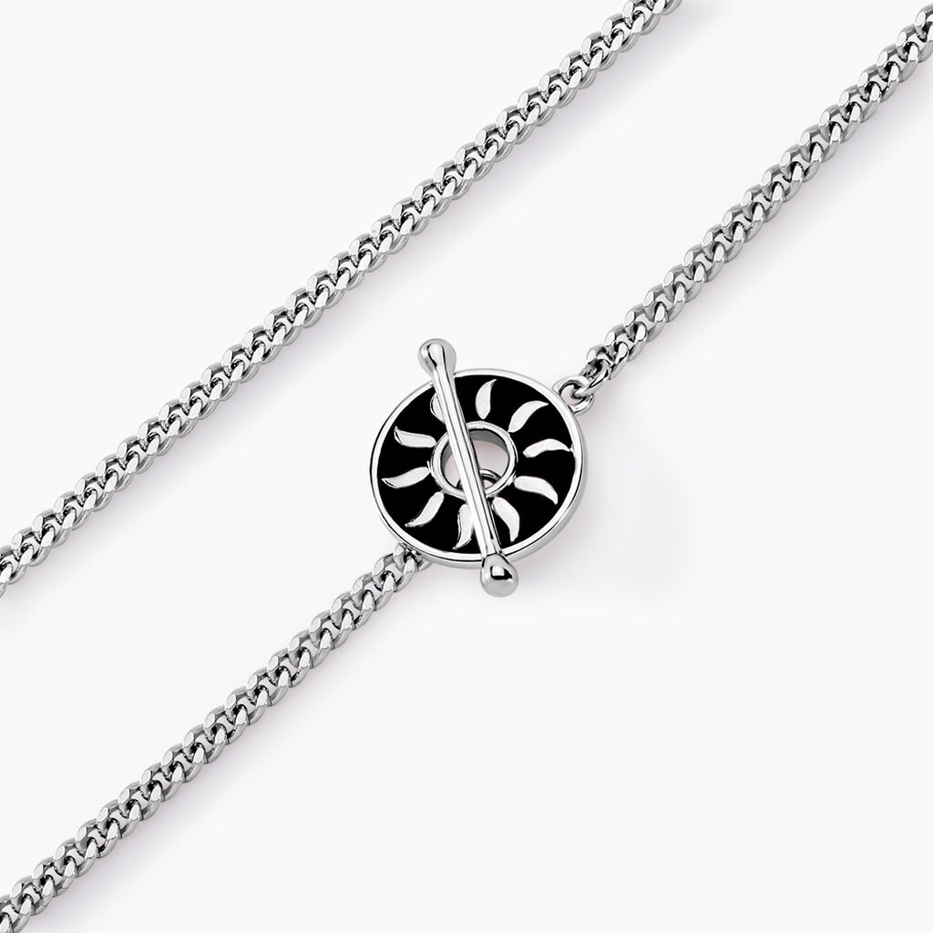 Bracelet Keenan Argent Blanc - Bracelets fantaisie Homme | Histoire d&rsquo;Or