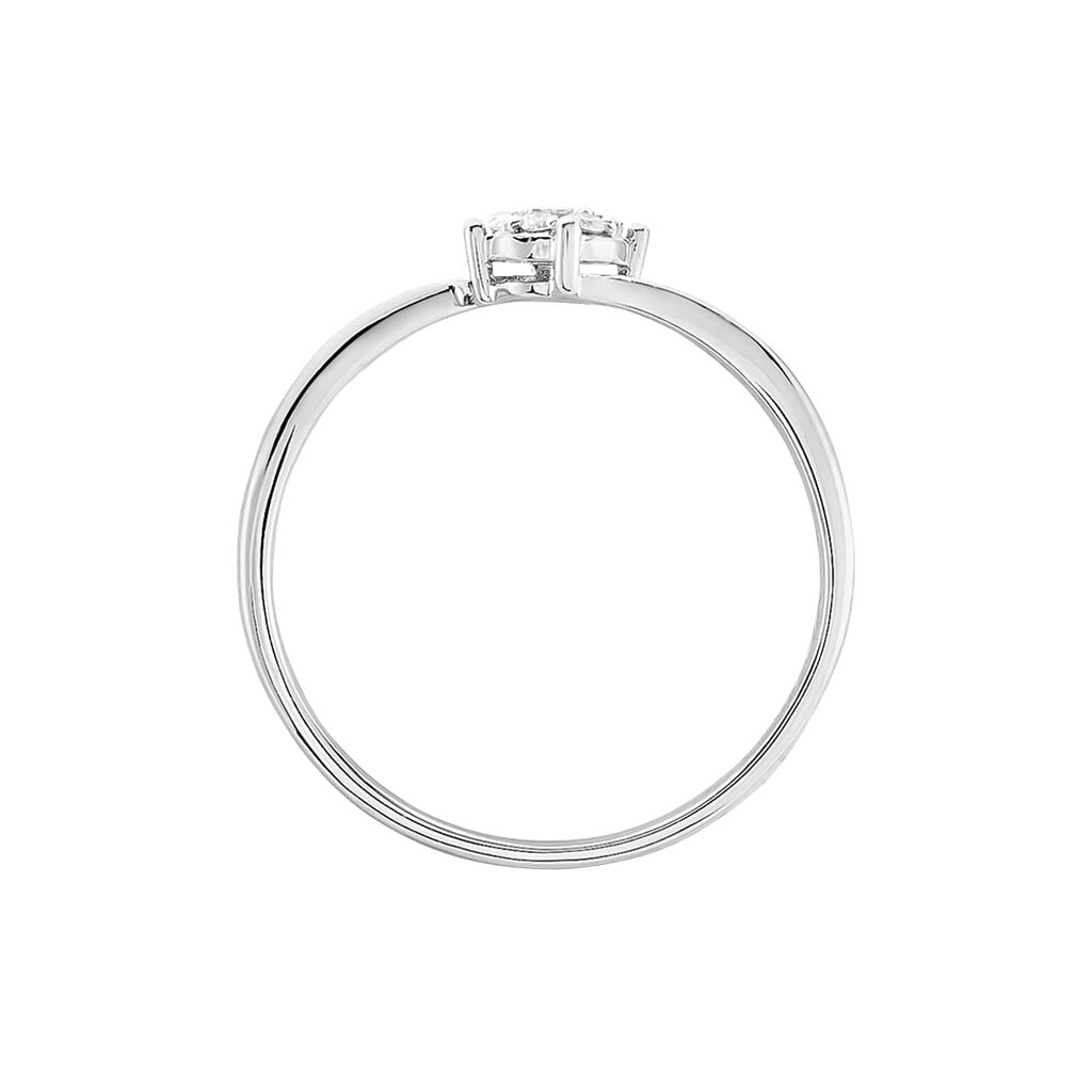 Bague Lysia Or Blanc Diamant - Bagues pierres pr&eacute;cieuses Femme | Histoire d&rsquo;Or