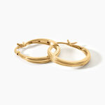 Cr&eacute;oles Beauregard Argent Dor&eacute; A L'Or 750/1000 - Cr&eacute;oles fantaisie Femme | Histoire d&rsquo;Or