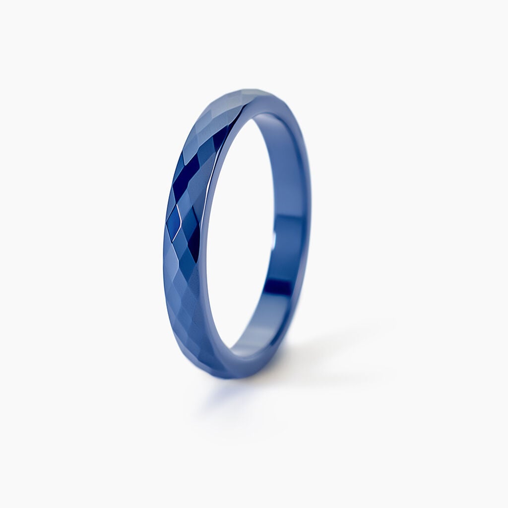 Bague Pilar Petite C&eacute;ramique Bleu - Bagues fines Femme | Histoire d&rsquo;Or