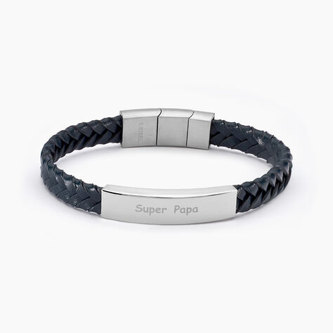 Bracelet Acier Blanc Oxanne - Bracelets Message Homme | Histoire d&rsquo;Or