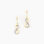 Boucles D'oreilles Pendantes Infino Or Jaune Diamant - Boucles d'oreilles pierres pr&eacute;cieuses Femme | Histoire d&rsquo;Or
