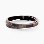 Bracelet Jourdan Chicago Cuir Noir Et Marron - Bracelets Cuir Homme | Histoire d&rsquo;Or