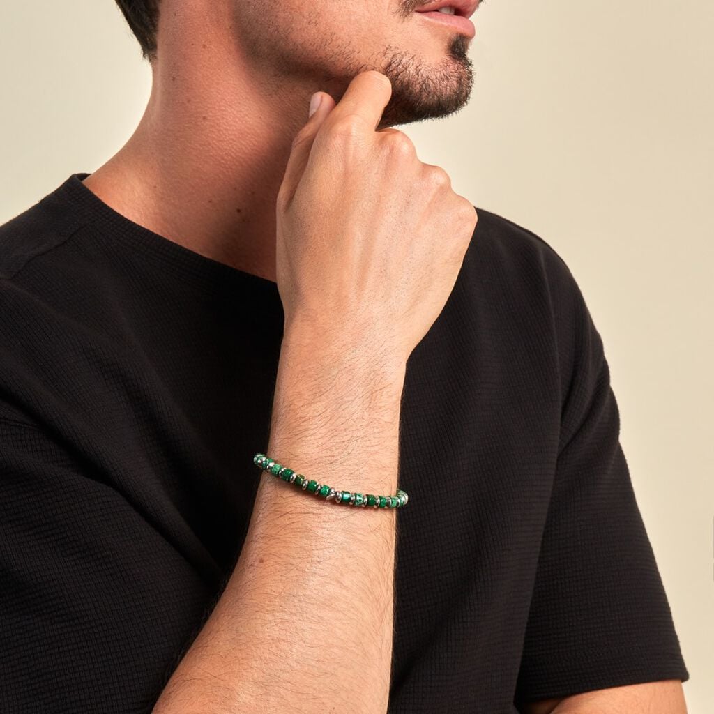 Bracelet Jourdan Acier Blanc - Bracelets Pierre Homme | Histoire d&rsquo;Or