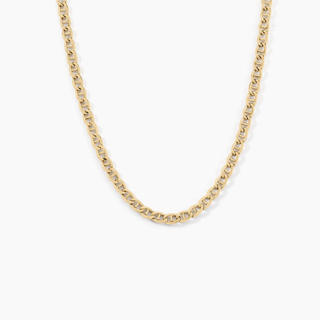 Collier Or Jaune Capucin Maille Marine - Chaines Femme | Histoire d&rsquo;Or