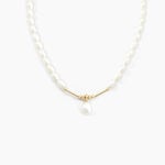 Collier Stella-rose Or Jaune Perle De Culture - Colliers pierre Femme | Histoire d&rsquo;Or