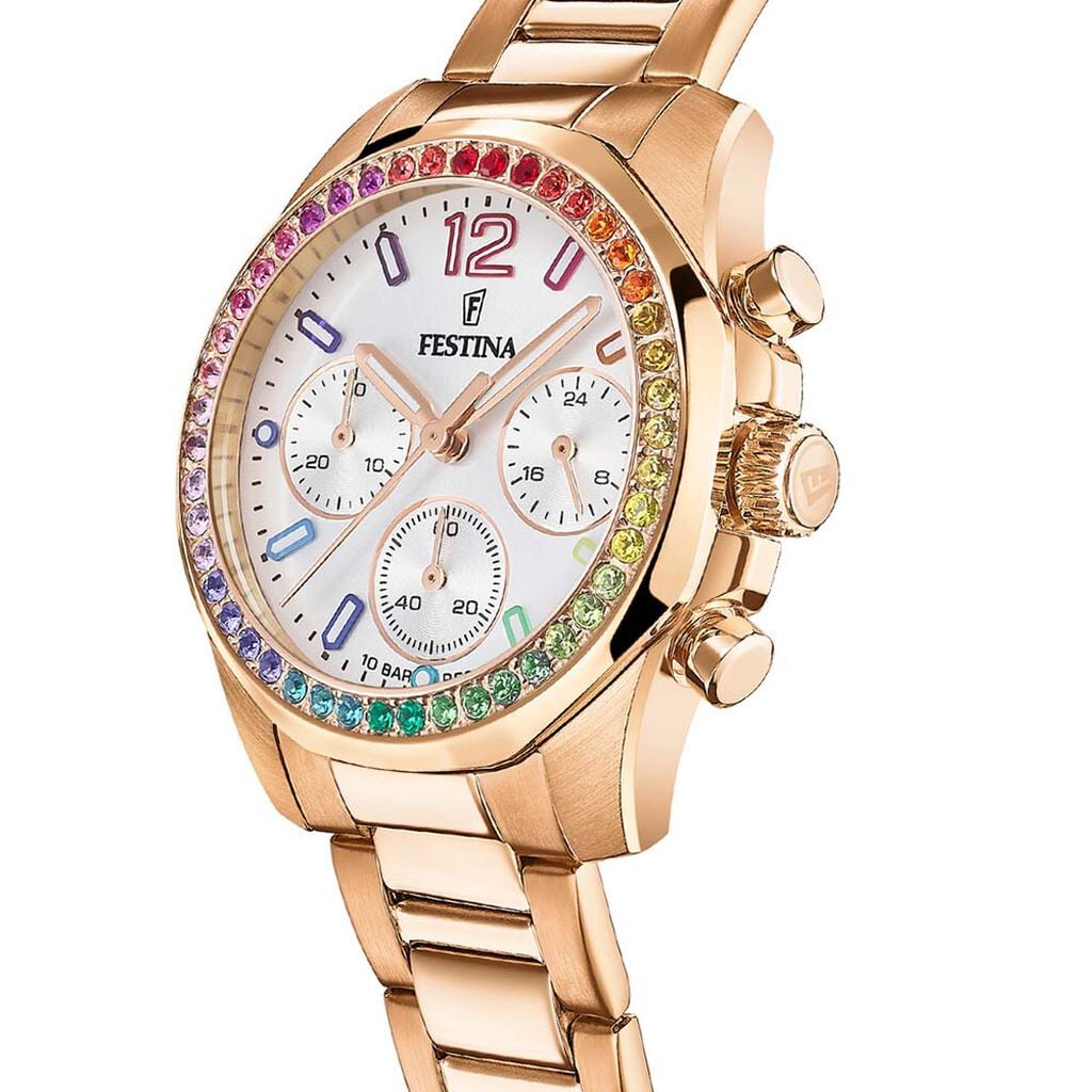 Montre Festina Boyfriend Blanc - Montres chronographes Femme | Histoire d&rsquo;Or