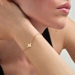 Bracelet Donia Argent Dor&eacute; A L'Or 750/1000 - Bijoux sans pierre Femme | Histoire d&rsquo;Or