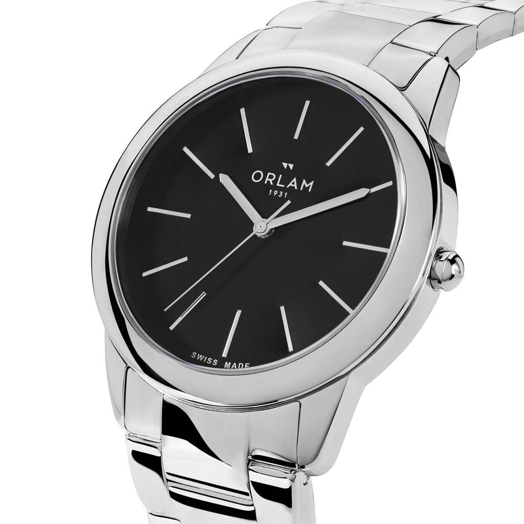 Montre Orlam Eternite Noir - Montres suisses Homme | Histoire d&rsquo;Or