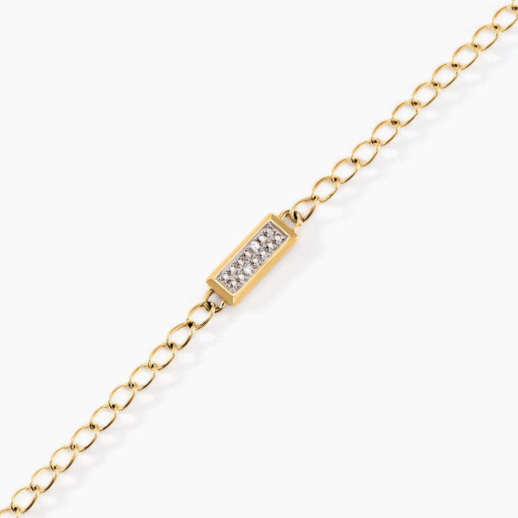 Bracelet Mahe Or Jaune Diamant - Bracelets Pierre Femme | Histoire d&rsquo;Or