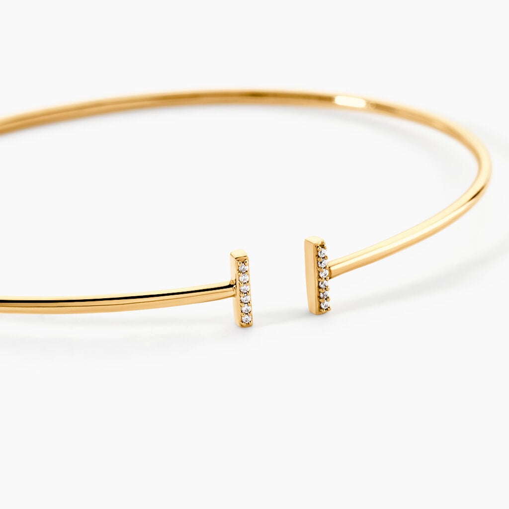 Bracelet Jonc Aphrodisia Or Jaune Diamant - Bracelets Pierre Femme | Histoire d&rsquo;Or