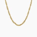 Chaine Cinthia Acier Jaune - Colliers fantaisie Femme | Histoire d&rsquo;Or