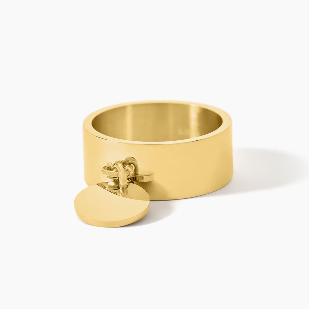 Bague Capri Acier Jaune - Bagues breloque Femme | Histoire d&rsquo;Or