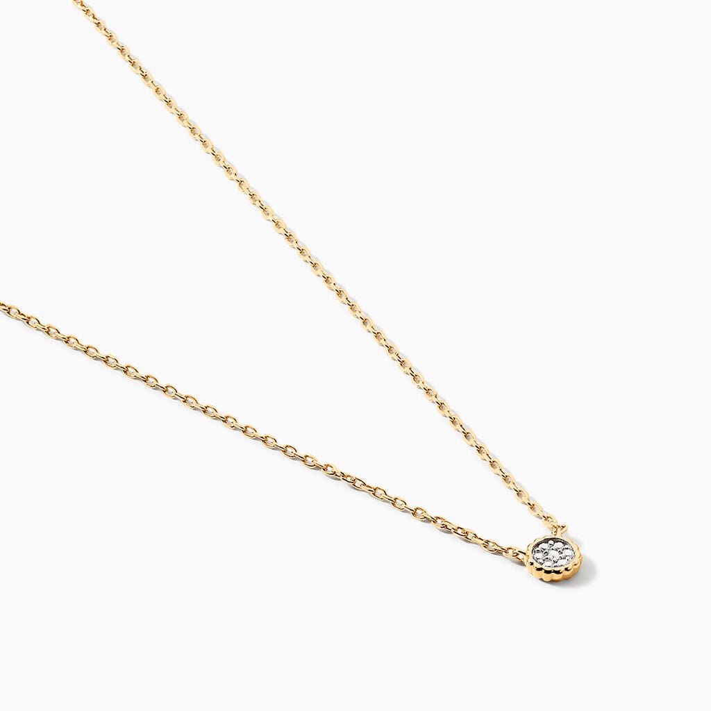 Collier Mon Premier Diamant Or Jaune Diamant - Bijoux Pierres Pr&eacute;cieuses Femme | Histoire d&rsquo;Or